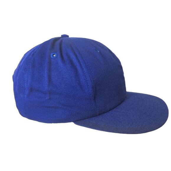 VTG Polo Ralph Lauren Cap Hat Blue Red Made In USA Flat Brim Snapback 90's NEW - Picture 2 of 7